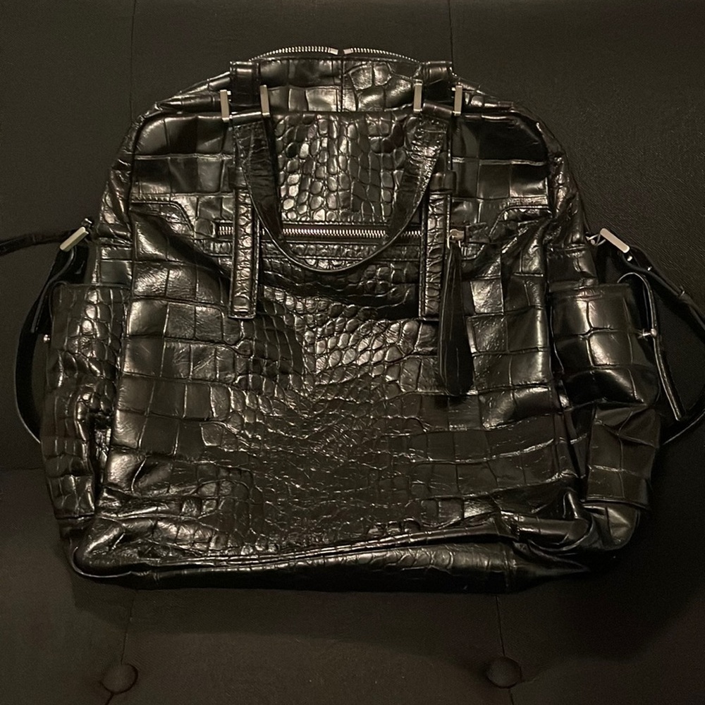 Francesco Biasia croc embossed handbag